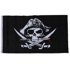 Пиратский флаг «Весёлый Роджер» 90х150см