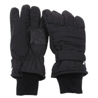 Перчатки с утеплителем и манжетой чёрные MFH