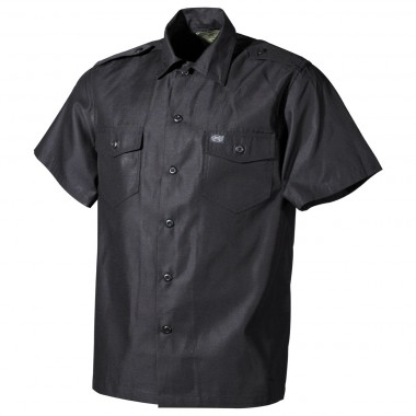 Рубашка с коротким рукавом американского типа, чёрная MFH