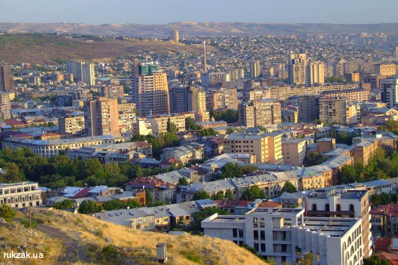 Вид на Ереван с Каскада